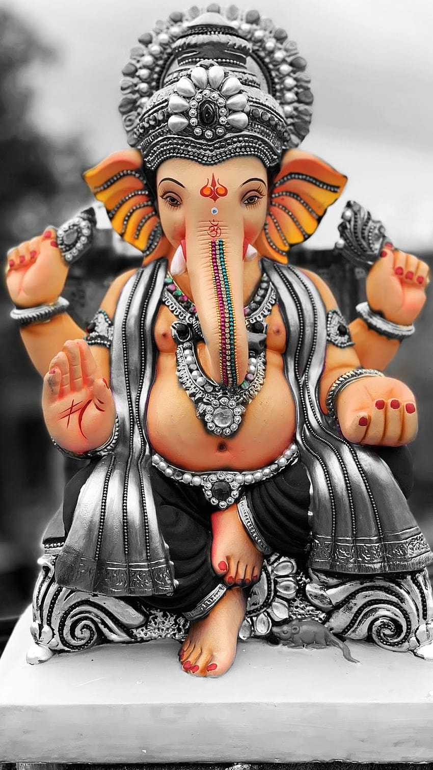Ganesh Chaturthi God Layar Penuh, layar penuh ganesh wallpaper ponsel HD