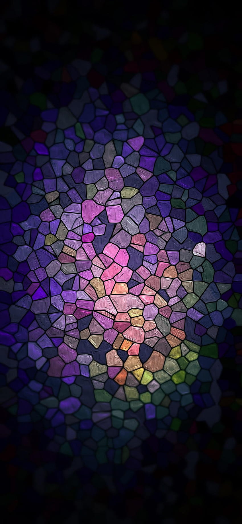 Mosaic Colored Stone, mosaic amoled HD phone wallpaper