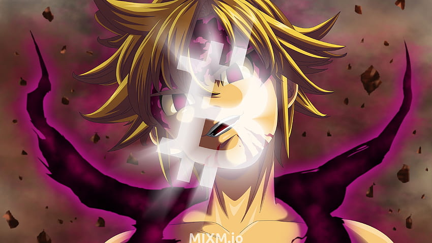 Bitcoin B White Seven Deadly Sins Meliodas Assault Mode Demon, Meliodas Assault Mode Anime HD-Hintergrundbild