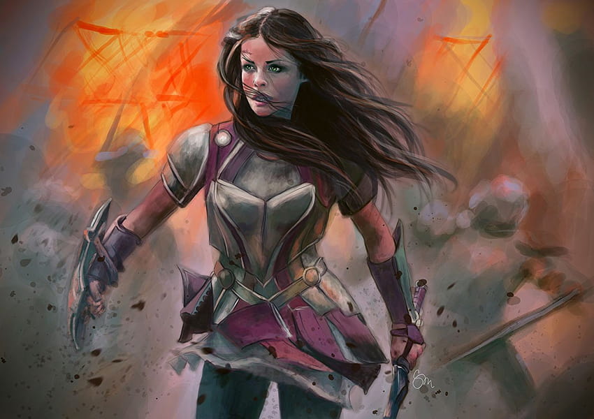 Thor Jaimie Alexander Shield Swords warrior Sif Girls Movies, thor women HD wallpaper