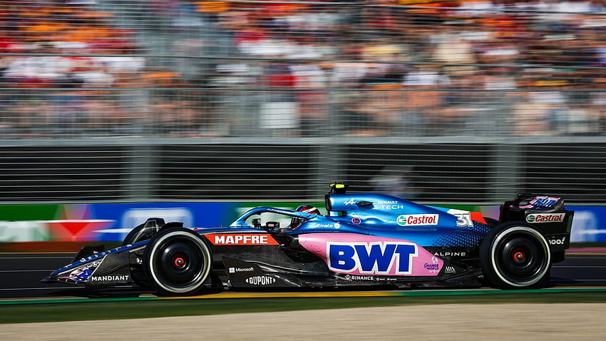 GALLERY: Check out Alpine's special pink livery for the Bahrain and Saudi  Arabian GPs