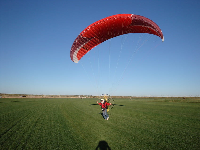 Powered paragliding, paramotor HD wallpaper