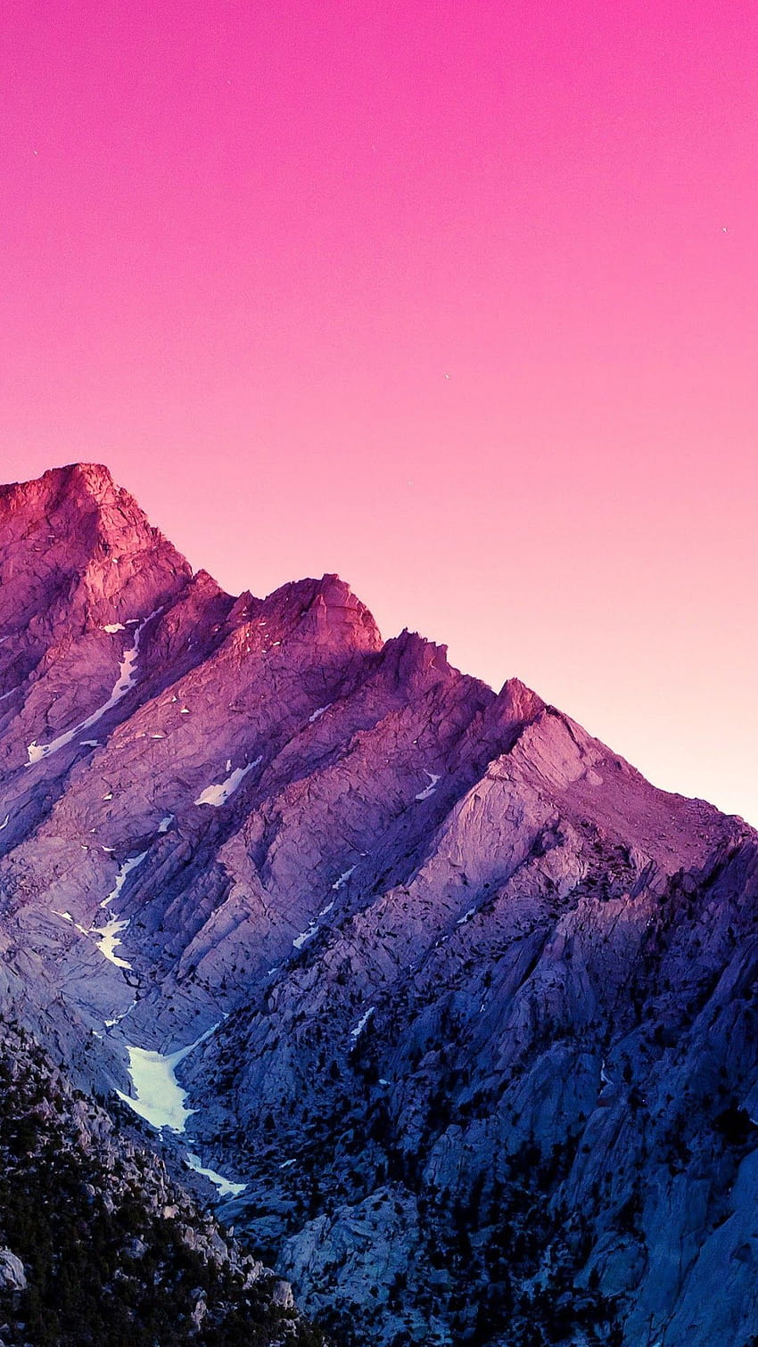 Mountain Purple Sky, purple phone HD phone wallpaper