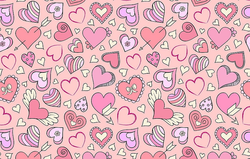 Aesthetic Pink Heart For Computer posted by John Simpson, heart pc HD  wallpaper | Pxfuel