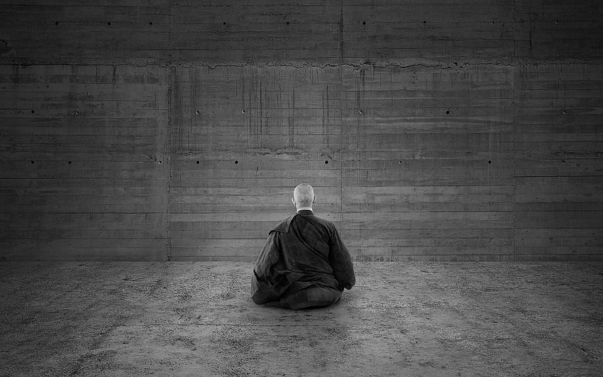 Buddhist Monk on Hip ...hip, buddha black and white HD wallpaper