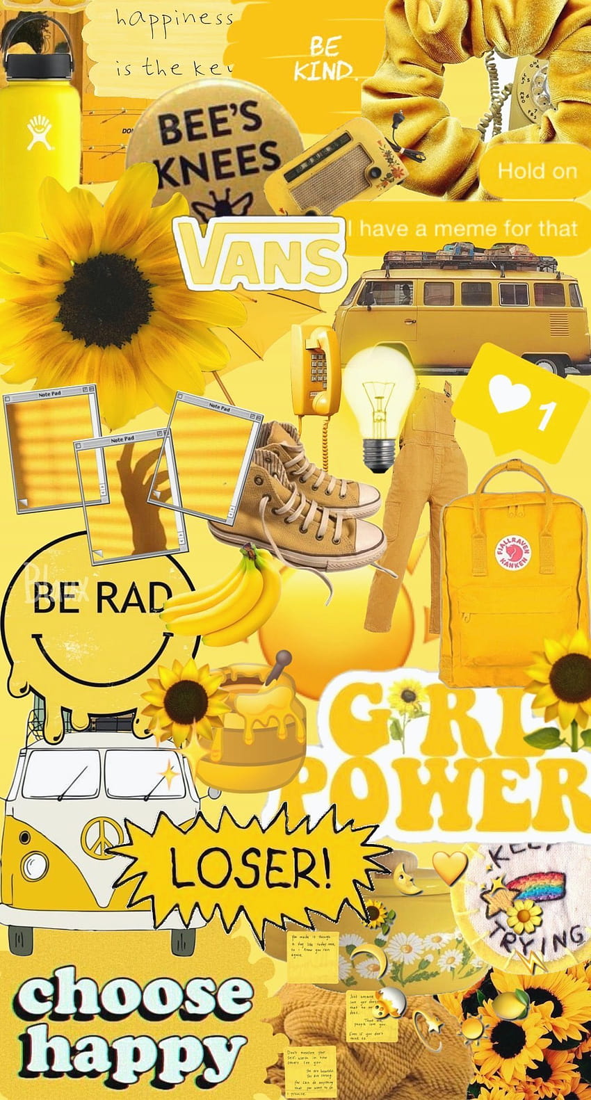 Aesthetic Collage Yellow, choose happy HD phone wallpaper | Pxfuel