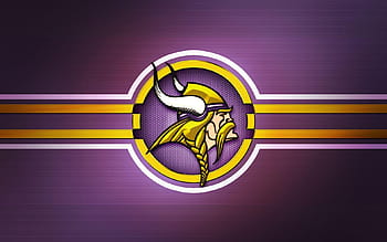 Minnesota Vikings, American football club, creative 3D logo, purple  background, HD wallpaper