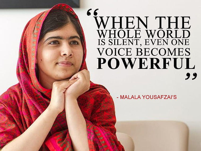 วันสันติโลก: คำคมเหล่านี้โดย Malala Yousafzai จะเป็น วอลล์เปเปอร์ HD
