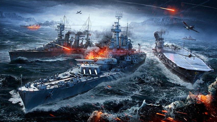 World of Warships, Battaglie Navali, , Giochi Sfondo HD