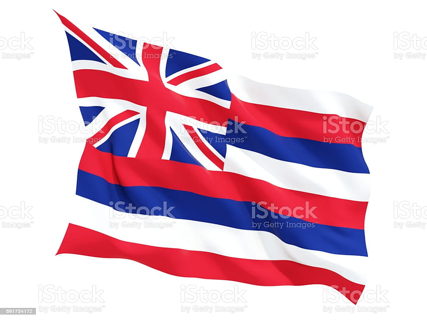 Flag Of Hawaii Us State Fluttering Flag Stock, hawaiian flag HD wallpaper
