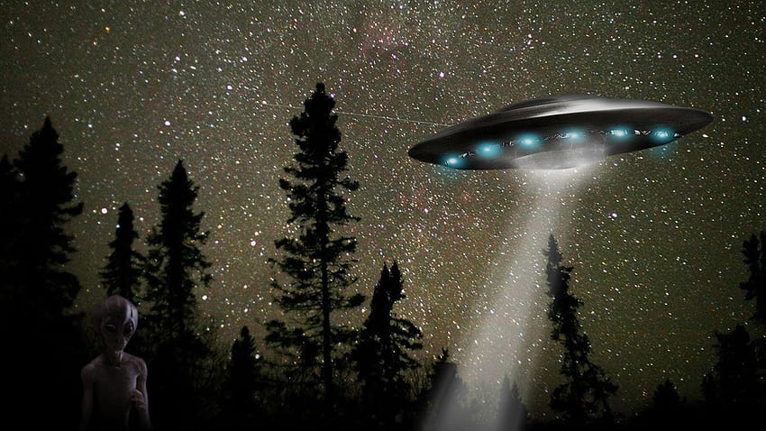 UFO, alien abduction HD wallpaper