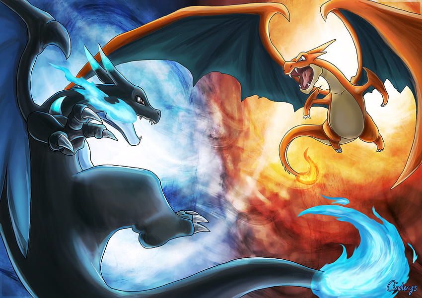 pokemon x y y mega charizard fondo de pantalla