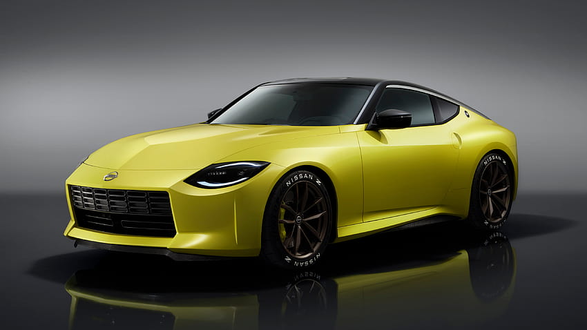 : Nissan 400Z, vehículo, coches amarillos, coche deportivo 3840x2160 fondo de pantalla