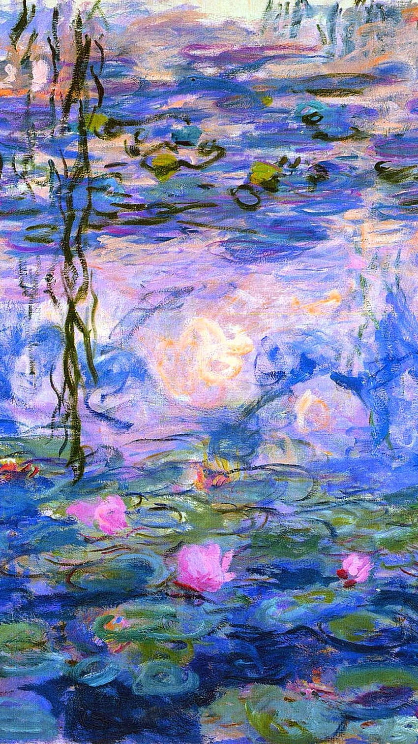 Nenúfares de Claude Monet, monet iphone fondo de pantalla del teléfono