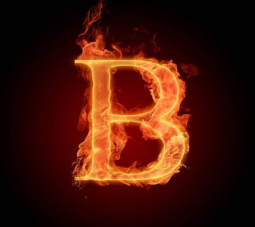 Letter B In Fire By Mr_LazY_ HD Wallpaper | Pxfuel