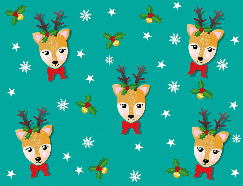 Christmas Reindeer Stock, cute reindeer HD wallpaper | Pxfuel