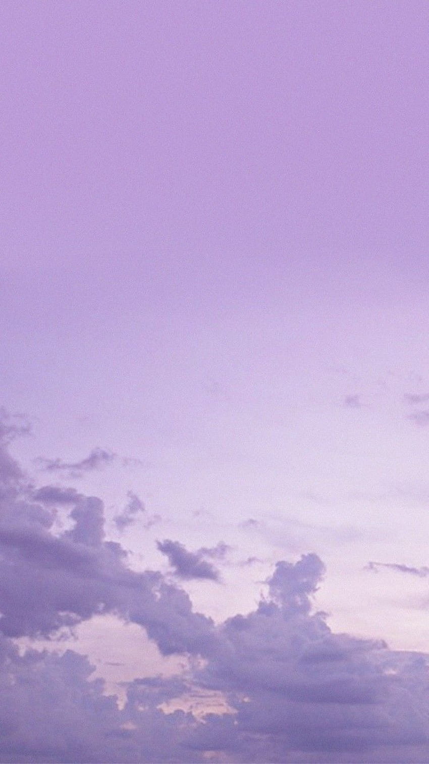 Естетични лавандулови фонове Пастелни Естетични пастелни лилави, естетичен лилав облак HD тапет за телефон