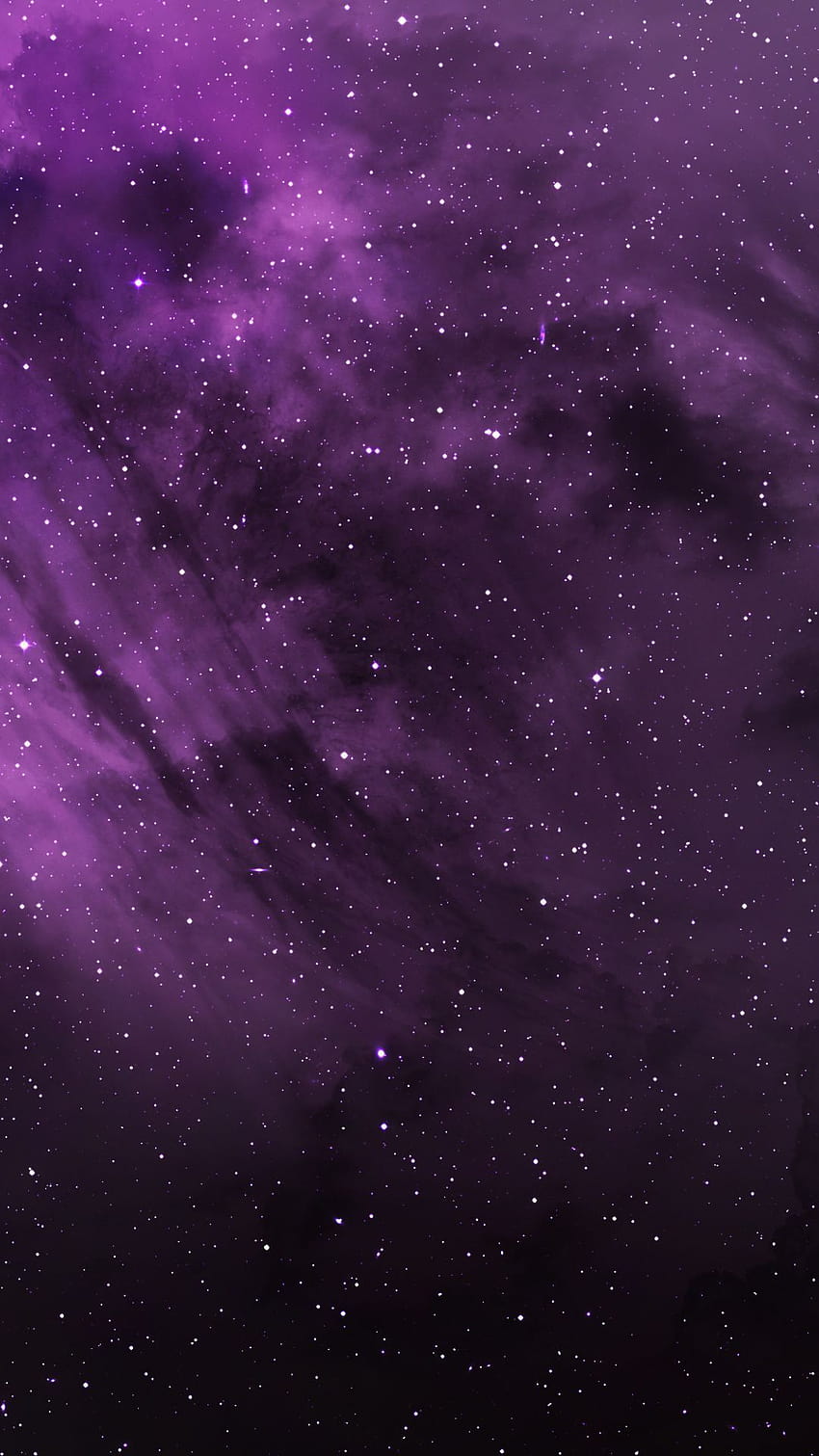 1080x1920 Nuvens roxas, cosmos, estrelas, espaço, estrelas amoladas Papel de parede de celular HD
