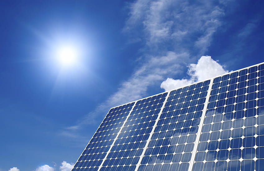 Panele słoneczne, energia słoneczna Tapeta HD