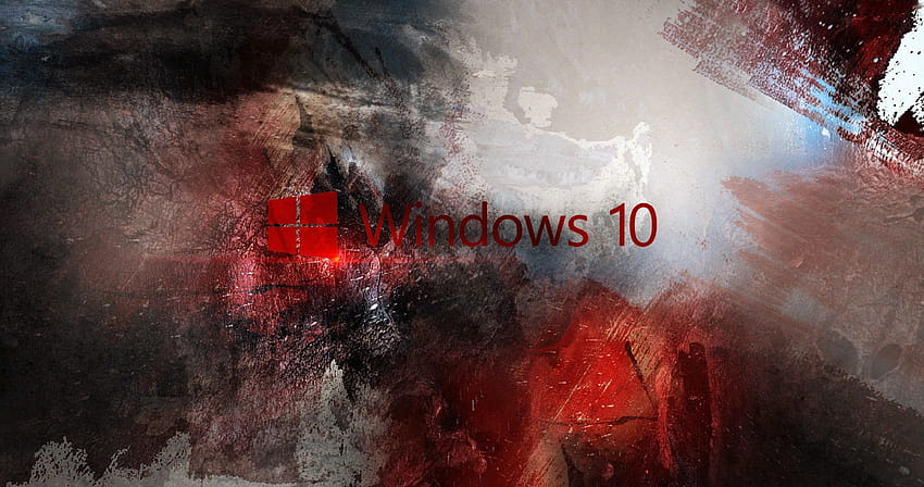 โลโก้ microsoft windows 10 ultra, windows 10 สีแดง วอลล์เปเปอร์ HD