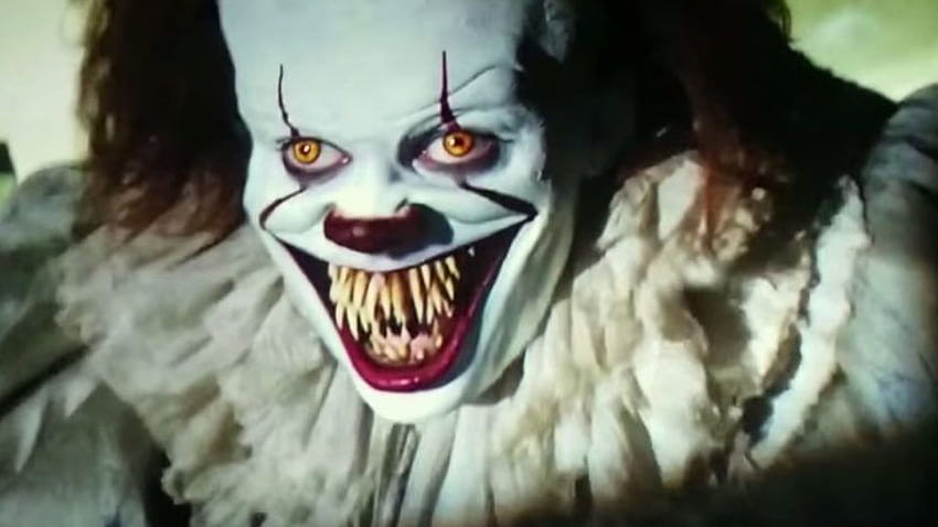 Adegan yang Dihapus Mengganggu Dari Itu Ditampilkan Pennywise The Clown Eating a Baby, pennywise dengan gigi tajam Wallpaper HD