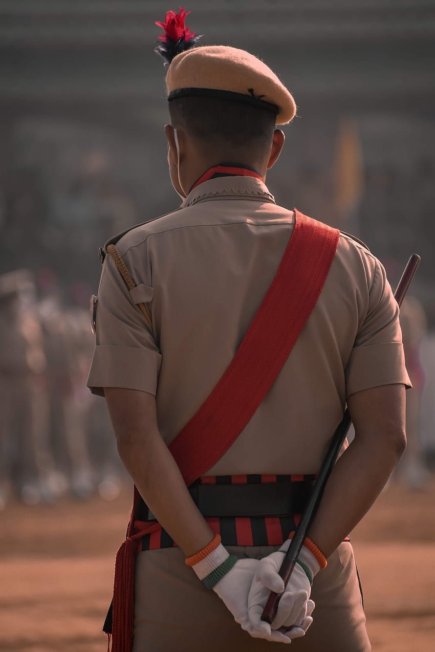 100 Indische Polizei, indischer Polizist HD-Handy-Hintergrundbild