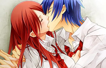 Anime Romance Kiss Wallpapers - Wallpaper Cave