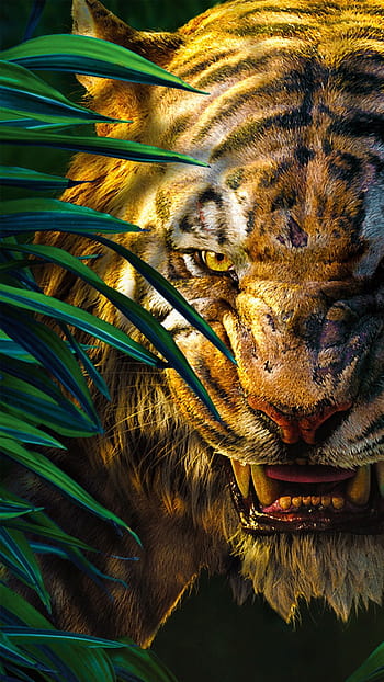 HD wallpaper orange tiger Idris Elba Shere Khan The Jungle Book  sitting  Wallpaper Flare