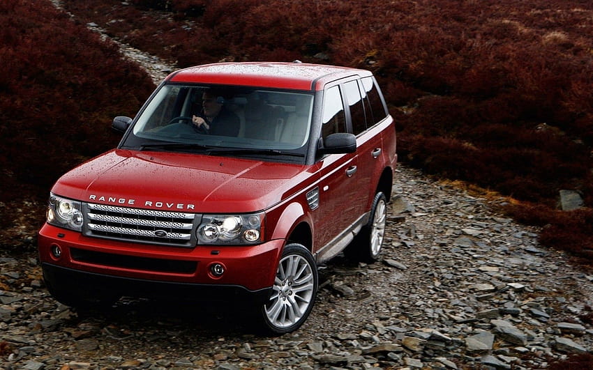 Range Rover Red, Coches, ...qparedes, range rover rojo fondo de pantalla