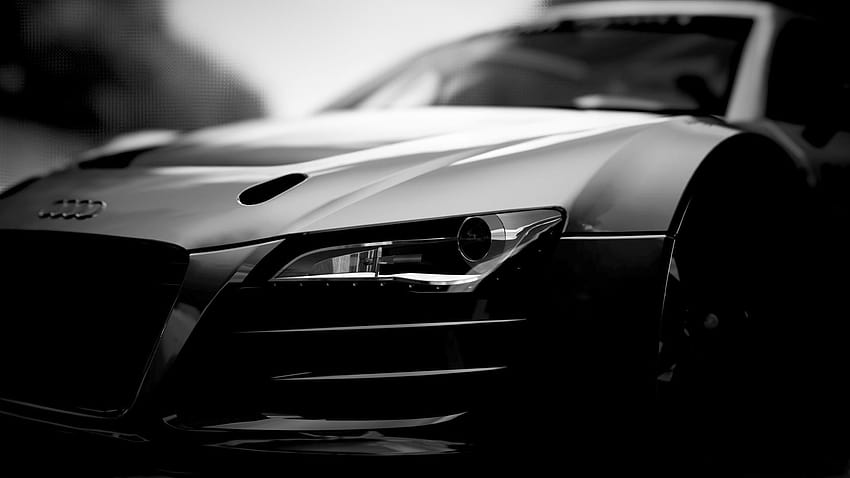 Auto, schwarzer Audi R8 HD-Hintergrundbild