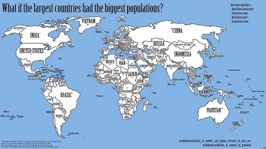 Population world map, world population HD wallpaper