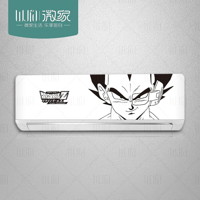 Dragon Ball Z Super Vegeta klimatyzacja naklejka plakat na ścianę naklejki aplikacja ścienna naklejka Goku Kids Home Decor Tapeta na telefon HD
