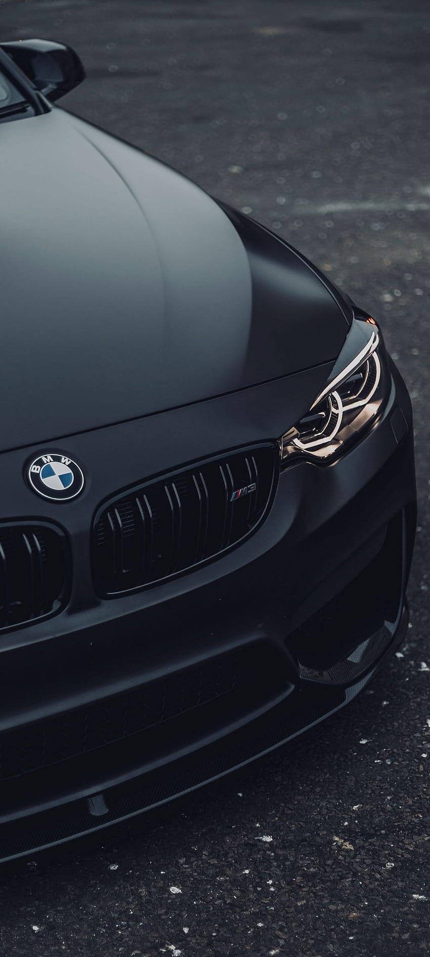 BMW schwarzes Auto, bmw amoled HD-Handy-Hintergrundbild
