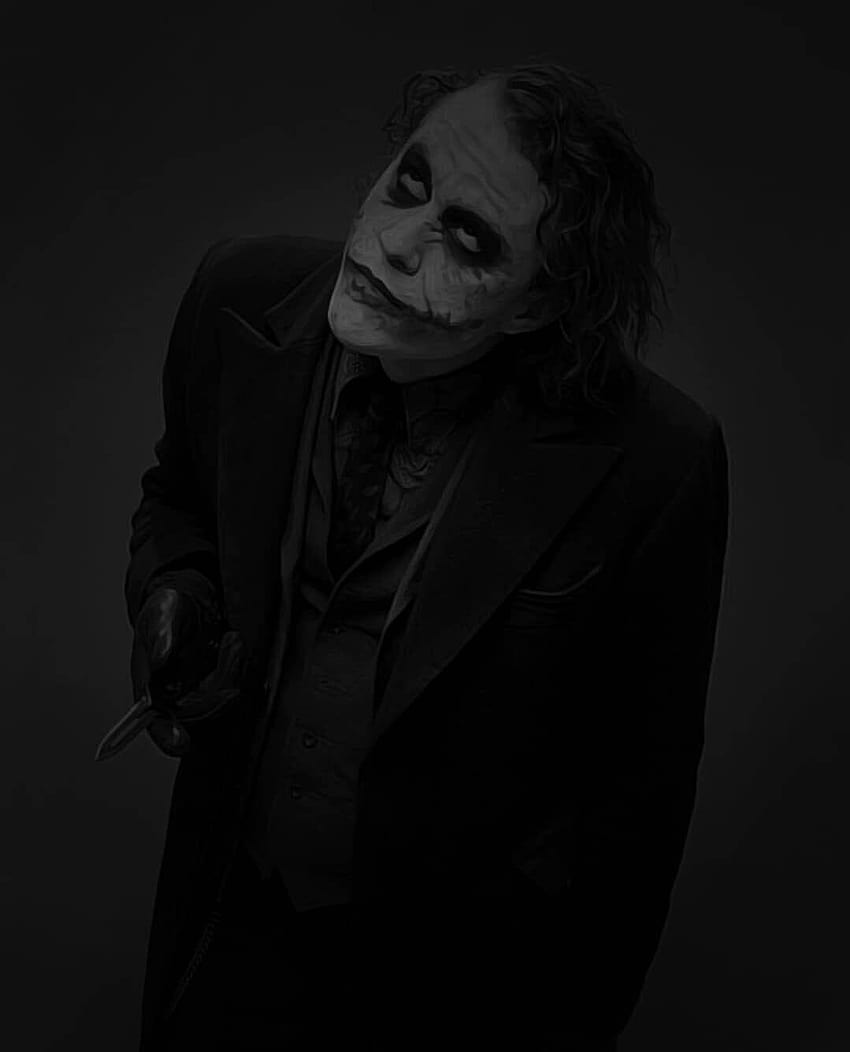 Joker iPhone Mobile In a Zip File, joker mobile black and white HD phone wallpaper