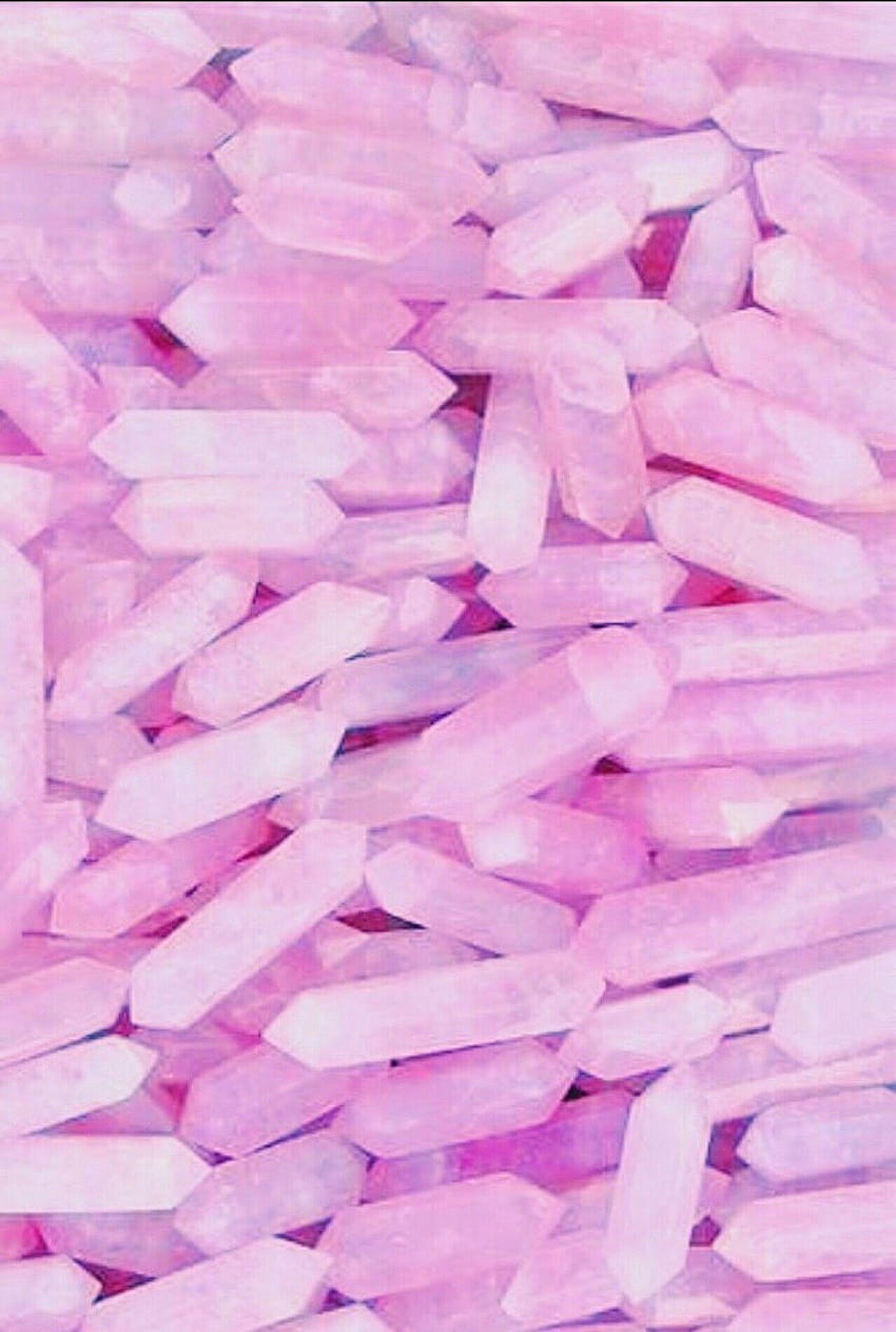 Pembe Estetik Tumblr Kristaller Renk Rosa, Iphone, pembe tumblr HD telefon duvar kağıdı