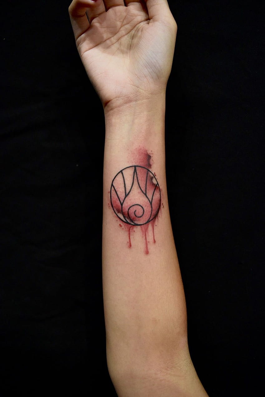 Bloodbending symbol from avatar: the last airbender + watercolor tattoo ...