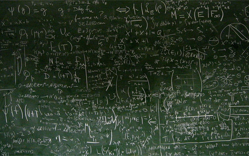 latar belakang papan tulis matematika, rumus matematika Wallpaper HD
