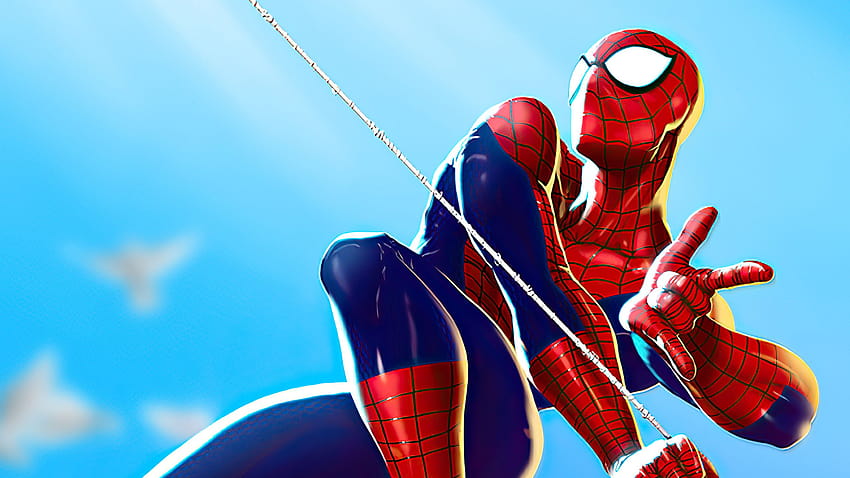 Spider Man Web Shooter Guy, superbohaterowie, tła i strzelanki sieciowe Spider-Man Tapeta HD