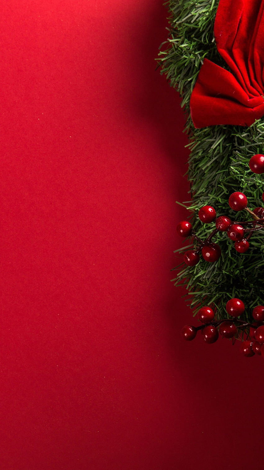 Dekorasi Natal Mistletoe Merah Dan Hijau, natal hijau merah wallpaper ponsel HD