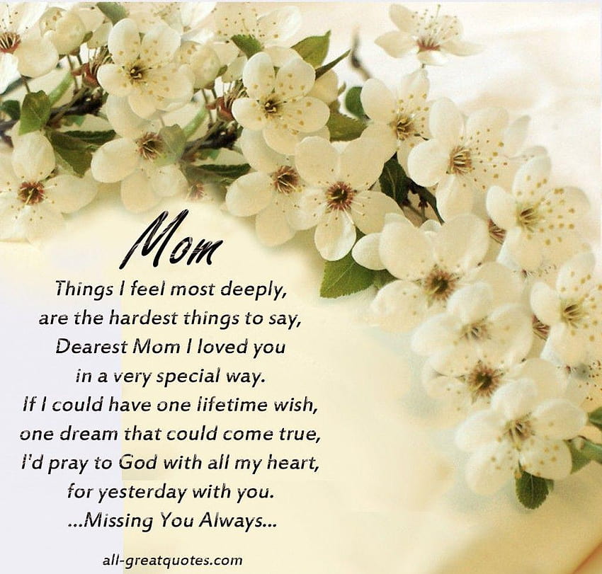 Mom In Heaven, in loving memory of mom HD wallpaper