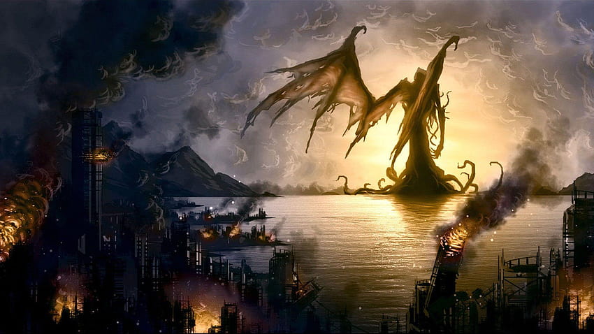 Mayday rabioso en HP Lovecraft, arte de cthulhu fondo de pantalla