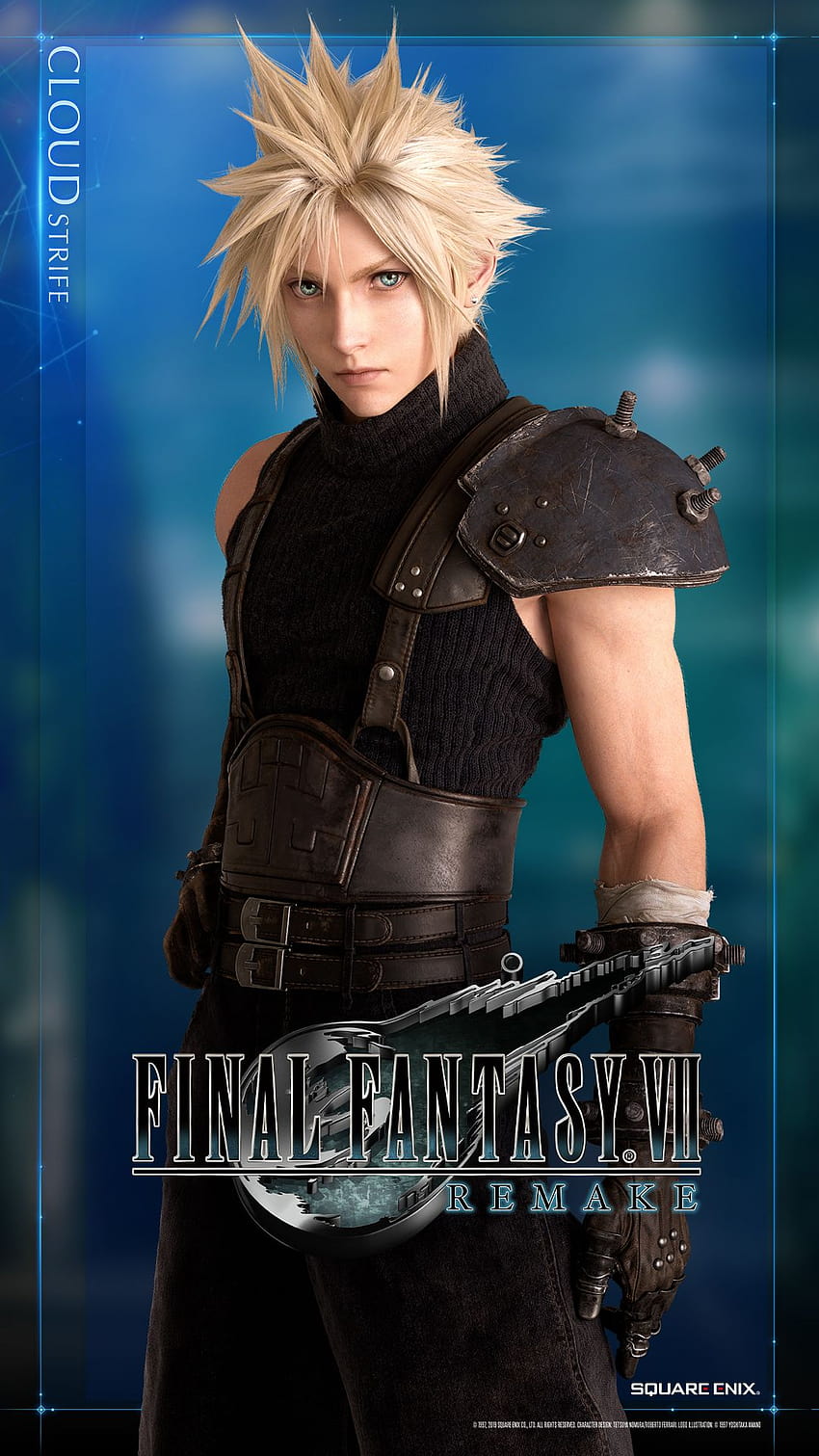 Final Fantasy VII Remake obtiene oficial de Hero Cloud Strife, teléfono de final fantasy vii remake fondo de pantalla del teléfono