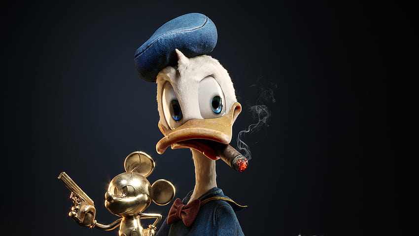 1366x768 Donald Duck Found A Treasure 1366x768 Resolution , Backgrounds,  and, duck cartoon HD wallpaper | Pxfuel