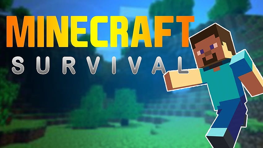 Jak ŁATWO zrobić miniaturkę MINECRAFT, seria survivalowa Minecraft Tapeta HD
