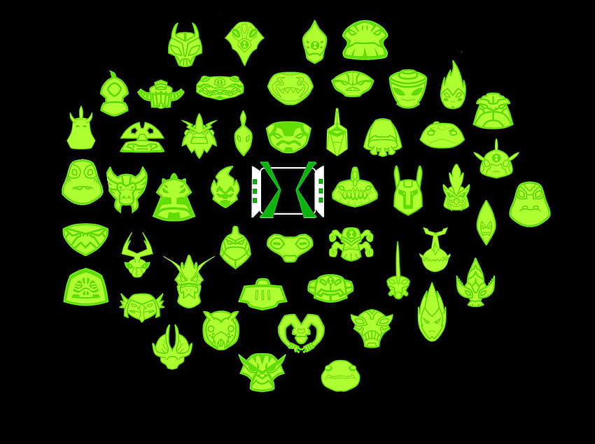 All of Ben's aliens from OV : Ben10, ben 10 symbols HD wallpaper