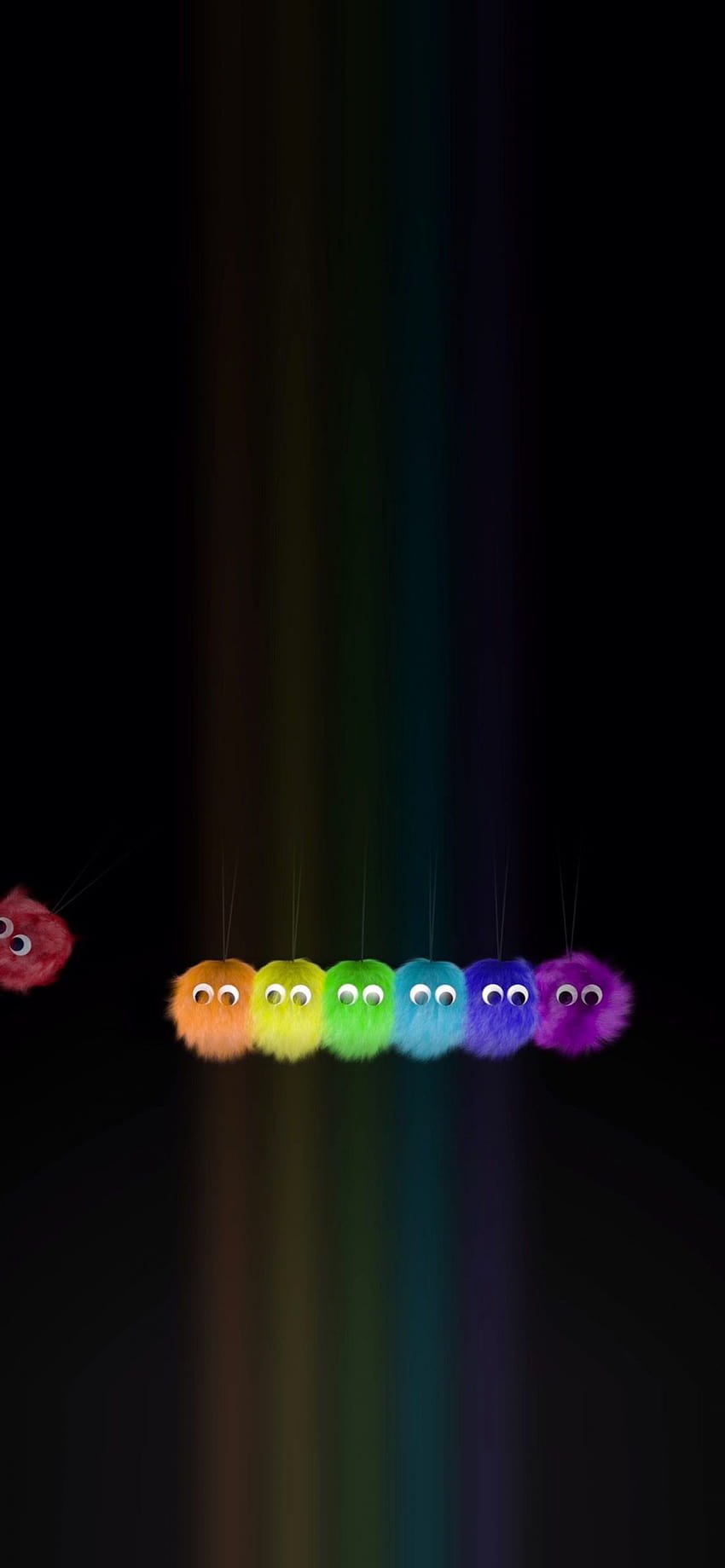 Orgullo Fuzzy Rainbow fondo de pantalla del teléfono