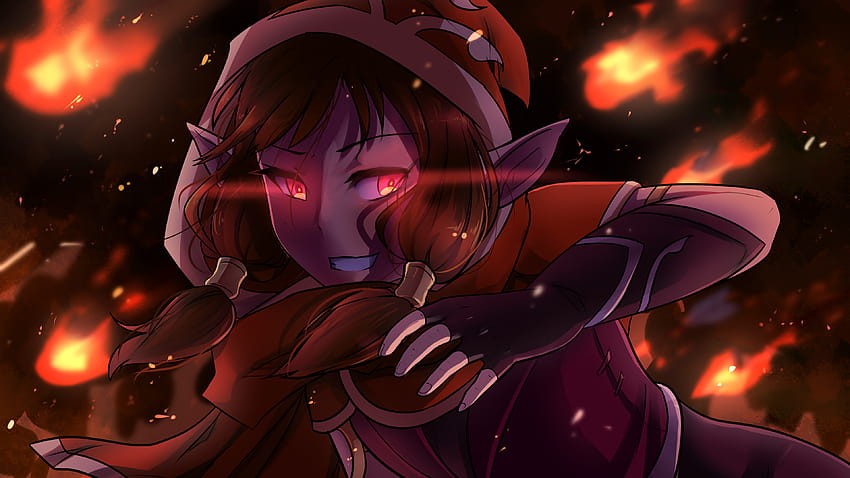 I drew an Ember for jellyfish c:: Brawlhalla, ember brawlhalla HD wallpaper