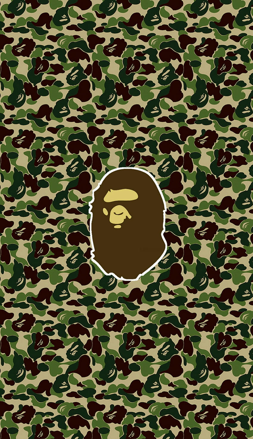 Bape ape ABC камуфлажно лого, bape лого HD тапет за телефон