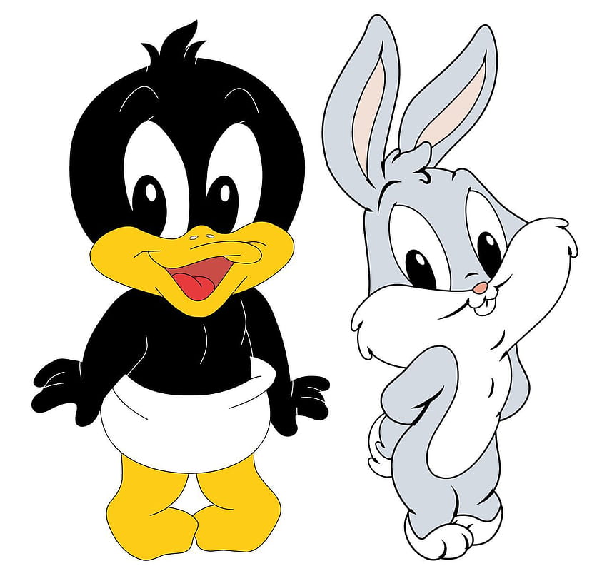 สติกเกอร์ติดผนัง Baby Daffy Duck and Bugs Bunny, กระต่ายแมลง วอลล์เปเปอร์ HD