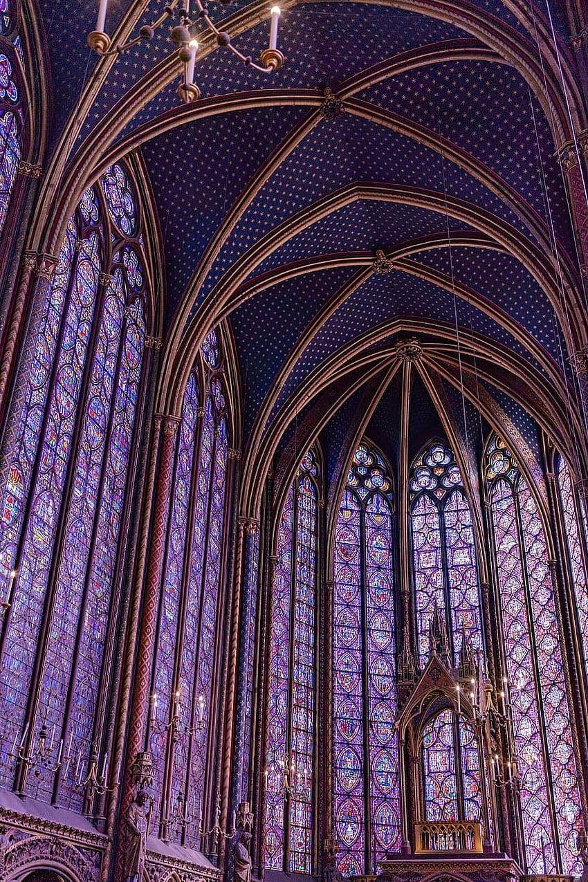 : stained glass, france, paris, saint chapelle, art, st patricks day stained glass HD phone wallpaper